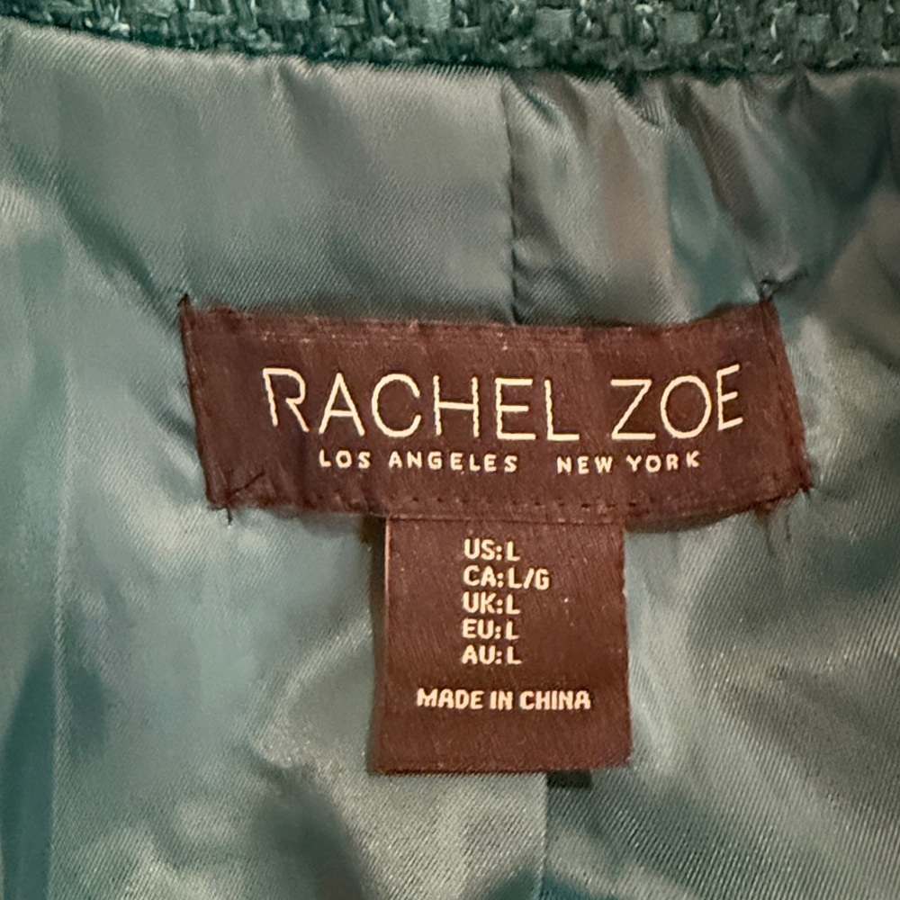 Rachel Zoe Green Double-Breasted Blazer. - Picture 12 of 13